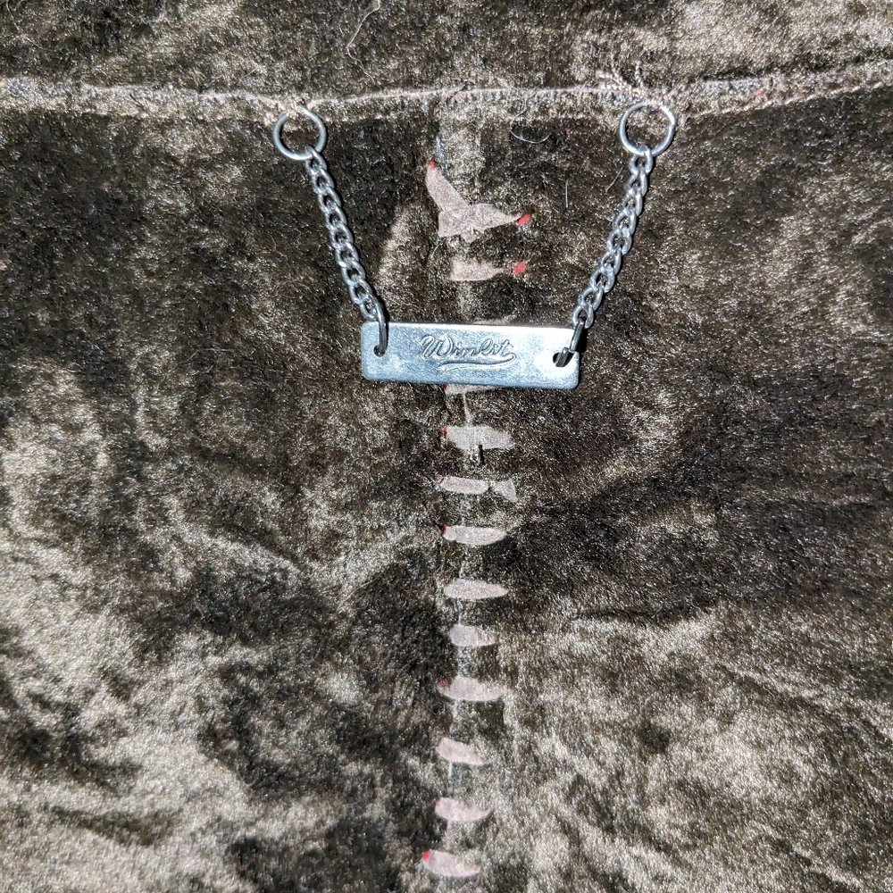 Brown Leather Patchwork Jacket Large - image 4